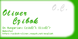 oliver czibok business card